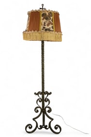 SPANISH STYLE IRON FLOOR LAMP