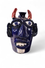 POTTERY FACE JUG