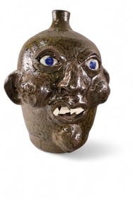 POTTERY FACE JUG