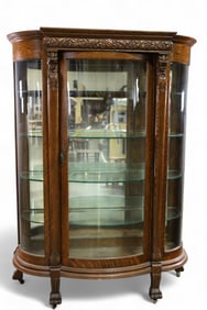 AMERICAN OAK CHINA CABINET