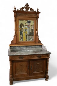 MARBLE TOP WASHSTAND