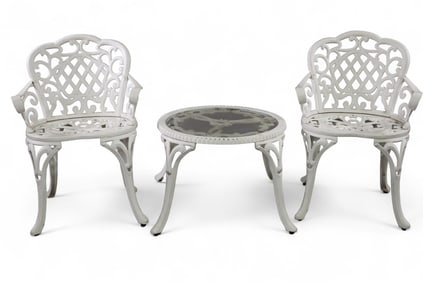CAST IRON PATIO SET