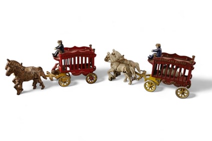 2 OVERLAND CIRCUS WAGONS