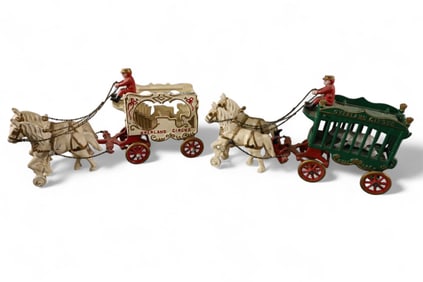 2 OVERLAND CIRCUS WAGONS