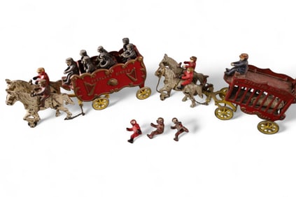 2 OVERLAND CIRCUS WAGONS