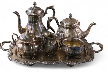 SILVERPLATED TEA SET