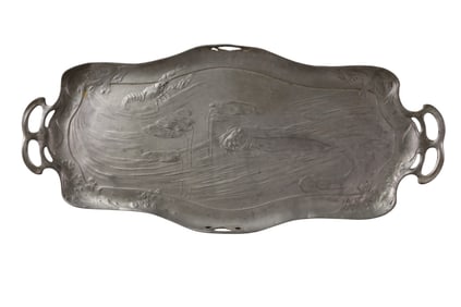 ART NOUVEAU PEWTER TRAY