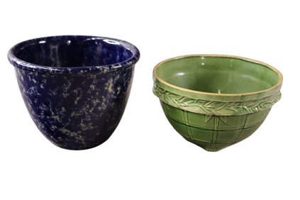 2 POTTERY BOWLS