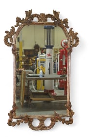 ANTIQUE CARVED WALL MIRROR