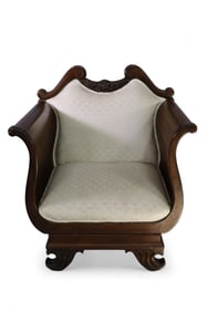 MAHOGANY PARLOR CHAIR