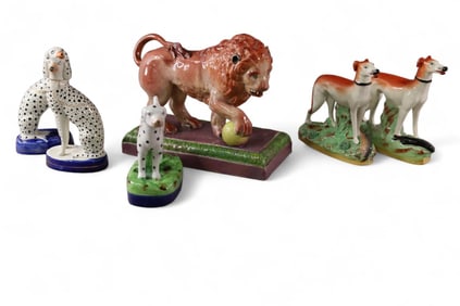 6 PIECES OF STAFFORDSHIRE