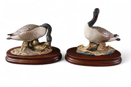 2 BOEHM GEESE FIGURES
