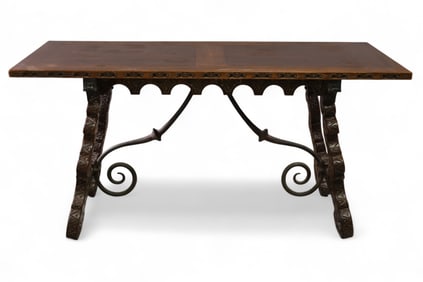 1920'S SPANISH STYLE HALL TABLE