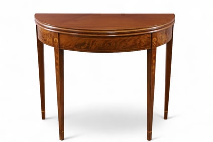 19TH CENTURY INLAID FLIP TOP TABLE