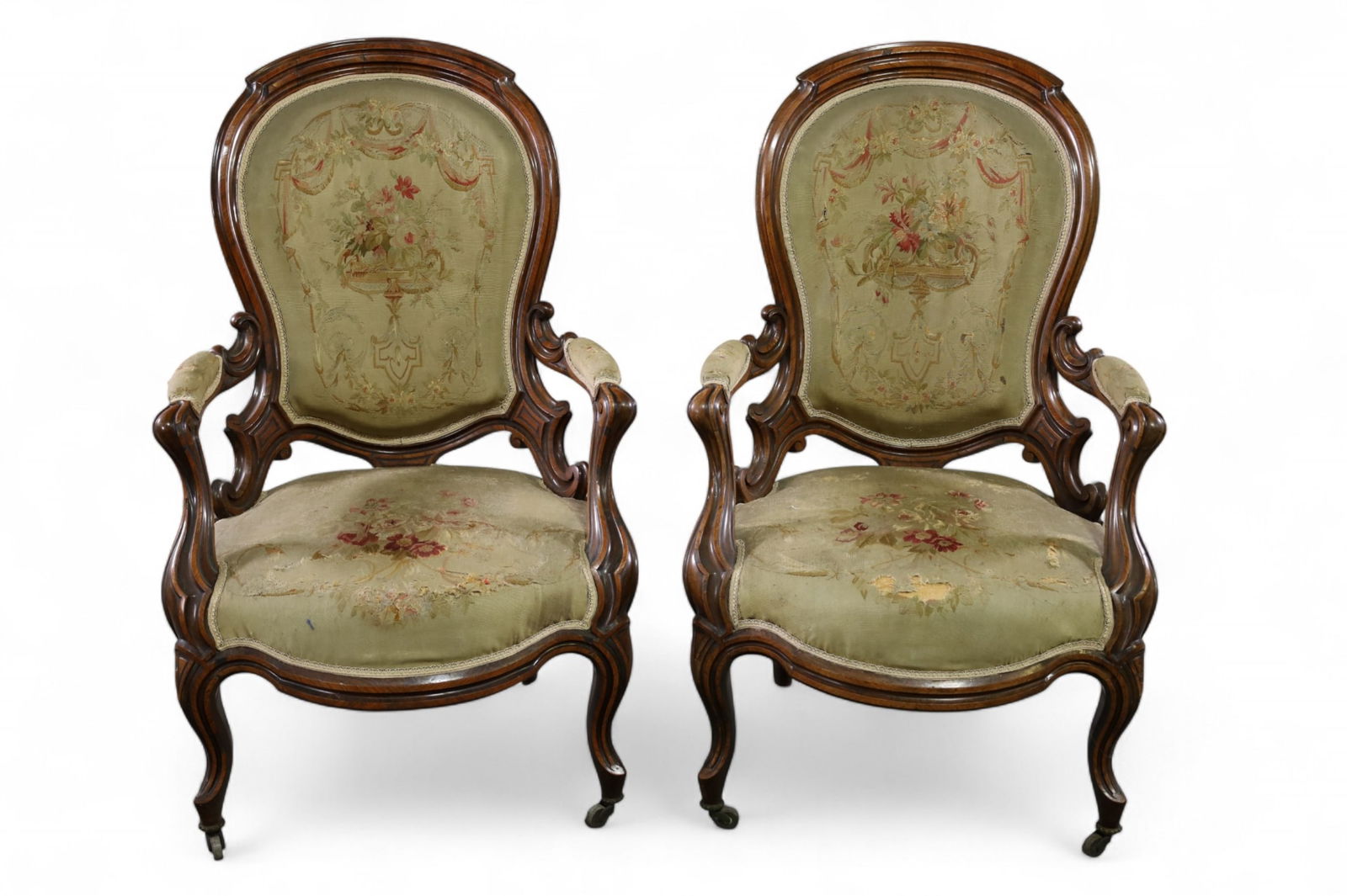 PAIR OF VICTORIAN CHAIRS (1 of 5)