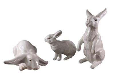 3 GLAZED RABBITS