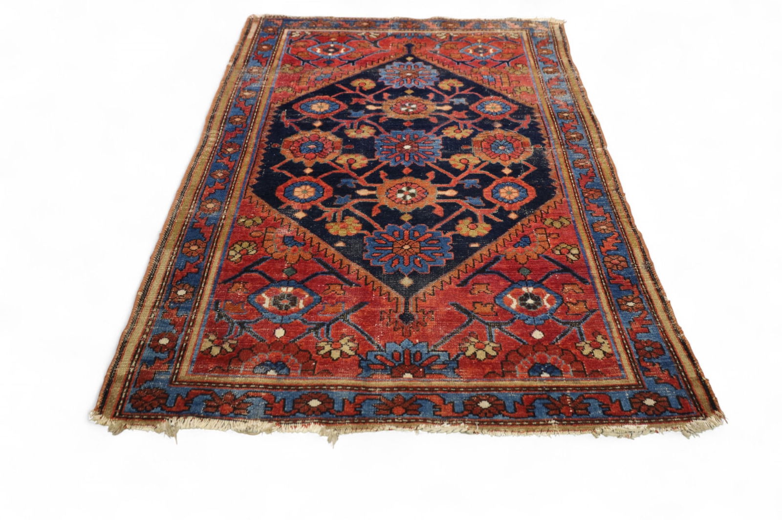 APPROX 4' 2" x 6' 3" HANDMADE WOOL RUG (1 of 3)