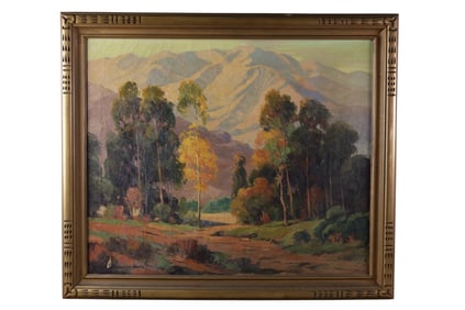 WALTER FARRINGTON MOSES OIL PAINTING