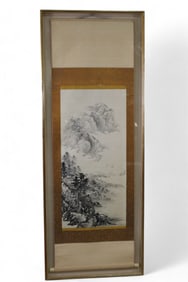 FRAMED CHINESE SCROLL