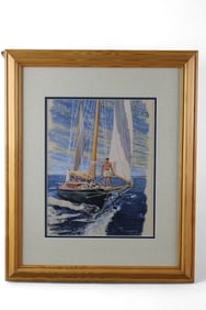 GEORGE ELIN WATERCOLOR