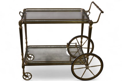 BRASS BEVERAGE CART