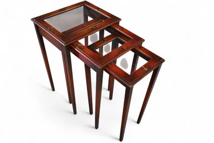 PAINTED FINISH NESTING TABLES