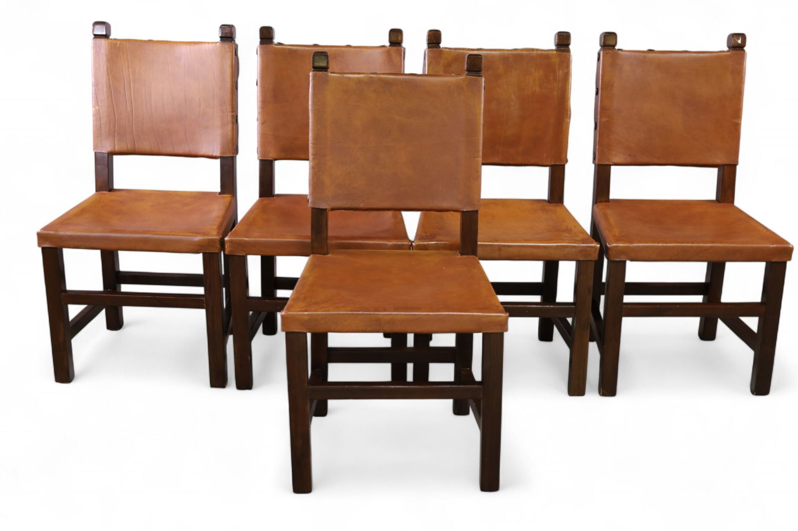 SET OF 5 SPANISH STYLE SIDE CHAIRS (1 of 3)