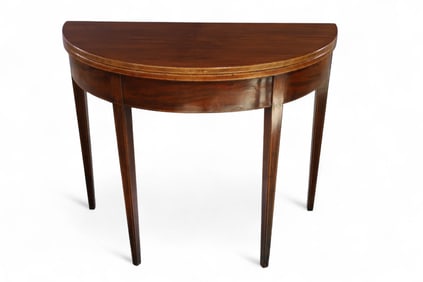 MAHOGANY FLIP TOP TABLE