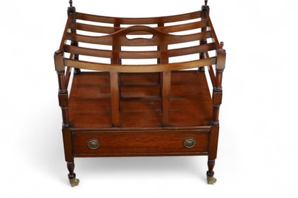 MAHOGANY MAGAZINE RACK