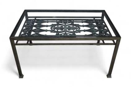 GLASS TOP PATIO TABLE
