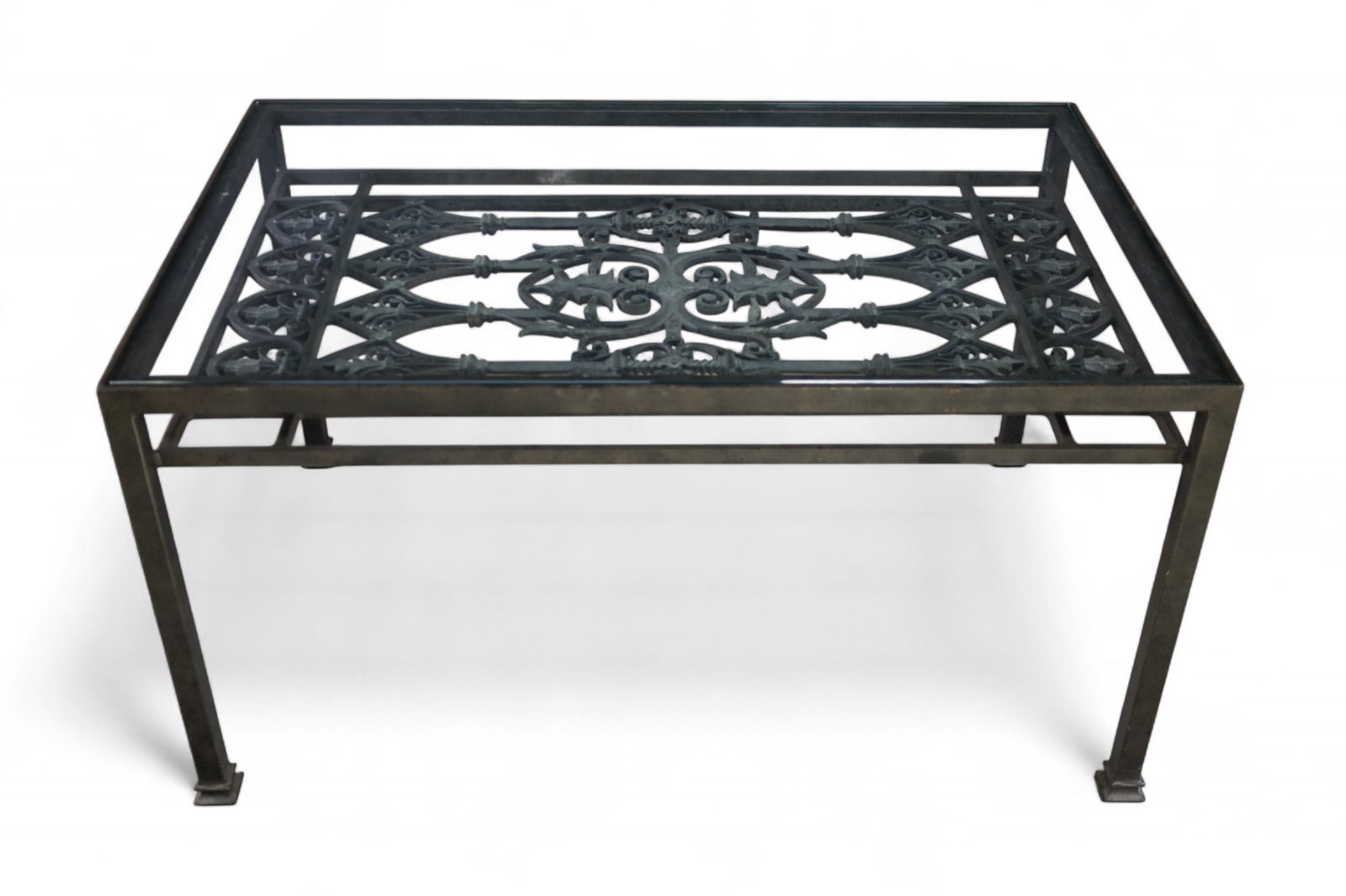 GLASS TOP PATIO TABLE (1 of 2)