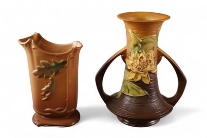 2 POTTERY VASES