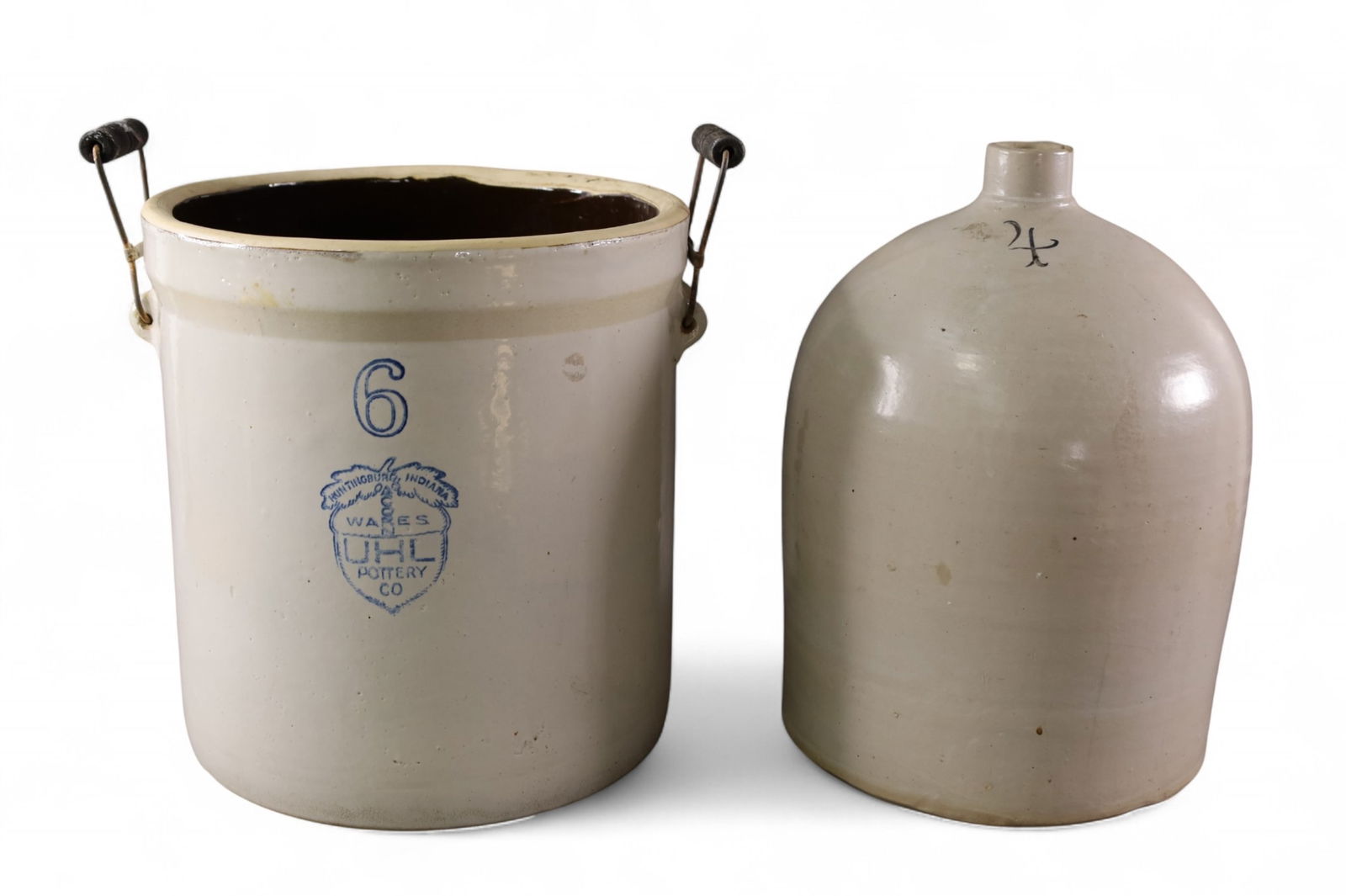 2 PIECES OF STONEWARE (1 of 4)