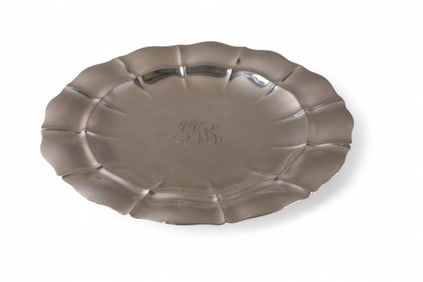 STERLING FOOTED PLATTER