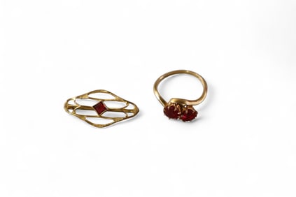 14K GOLD RING & 10K GOLD PIN