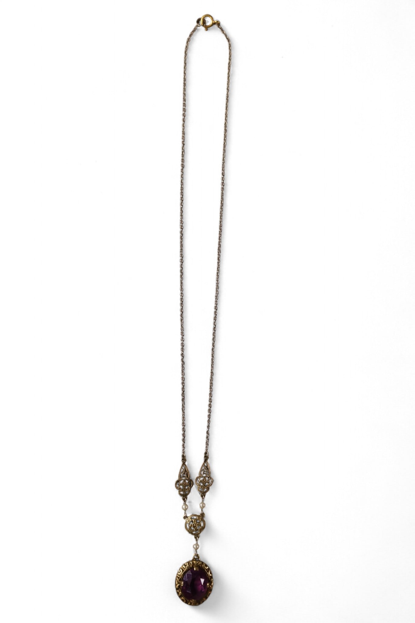 14K GOLD & AMETHYST NECKLACE (1 of 2)