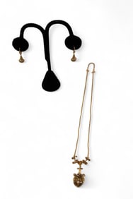 PENDANT, NECKLACE & EARRINGS