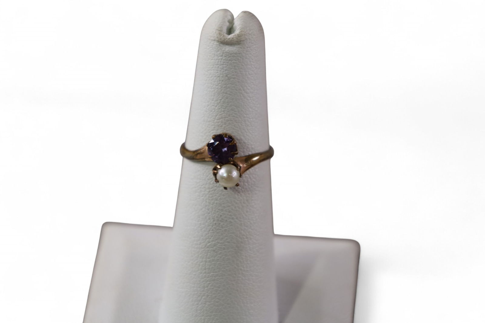 VICTORIAN 14K GOLD & PEARL LADY'S RING (1 of 3)