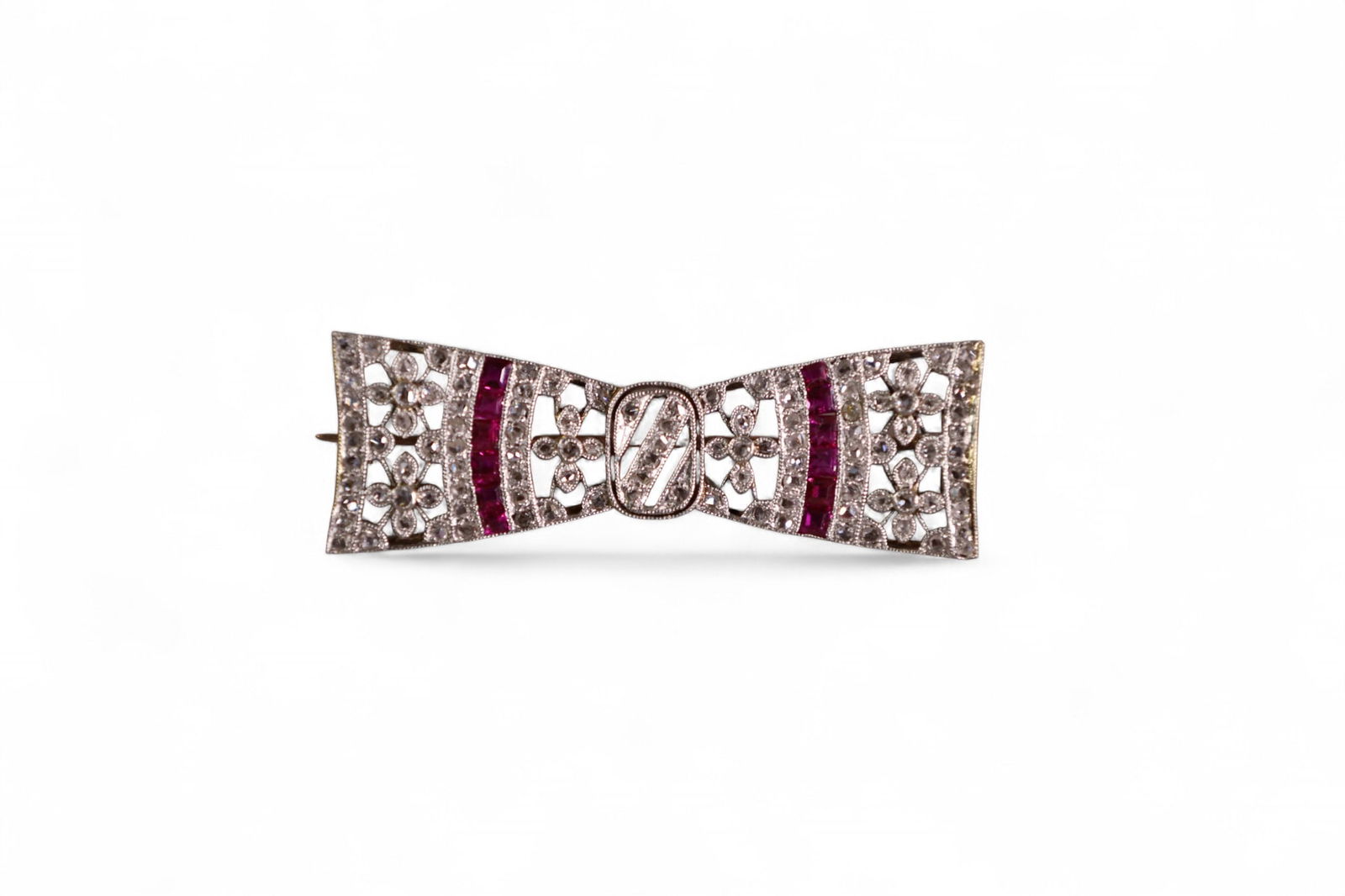 14K GOLD, DIAMOND, & RUBY PIN (1 of 2)