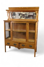 1900'S AM. OAK CHINA BUFFET