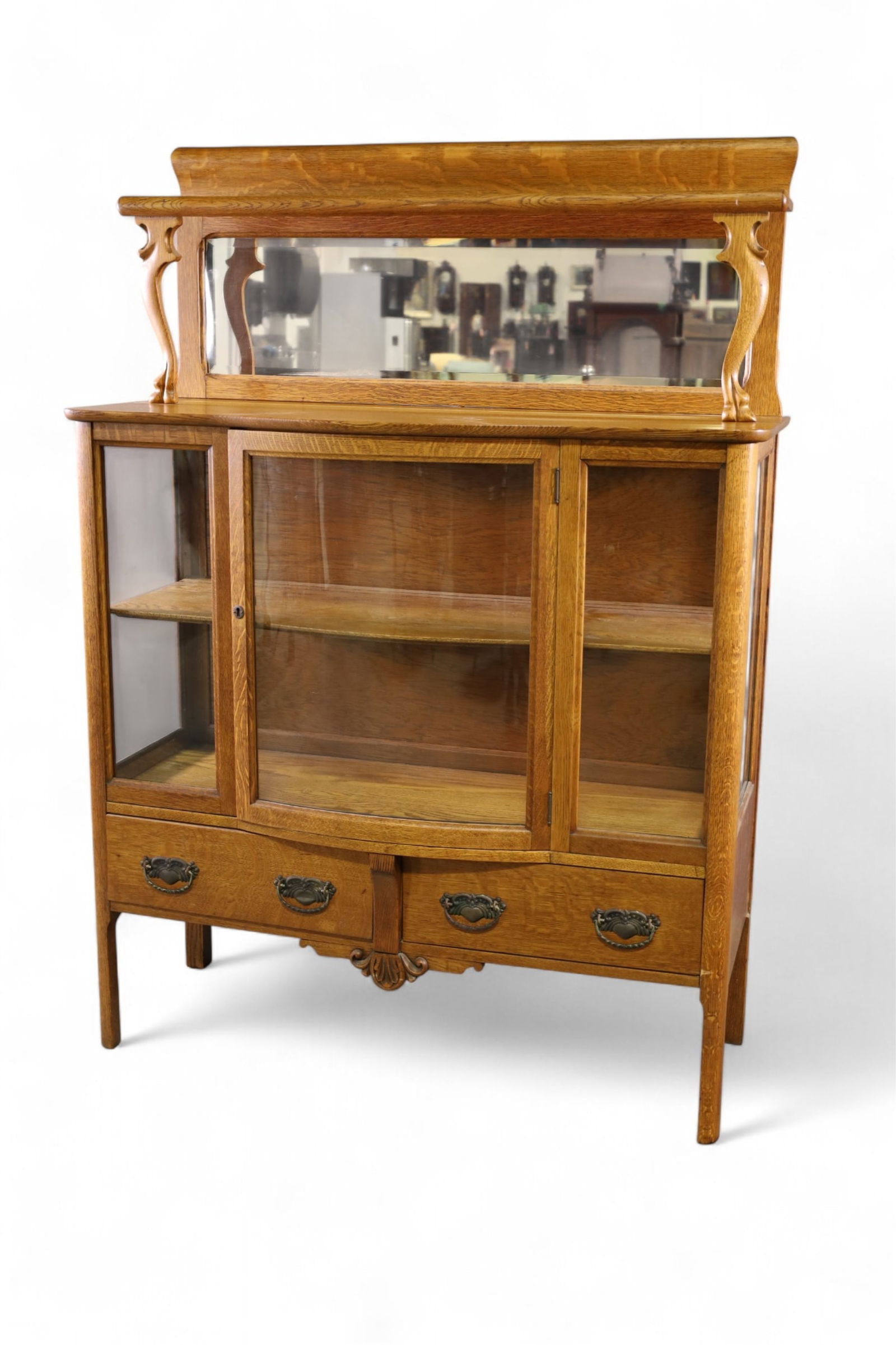 1900'S AM. OAK CHINA BUFFET (1 of 3)