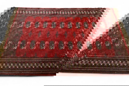 APPROX 5' 11"" x 4' 1" HANDMADE WOOL RUG