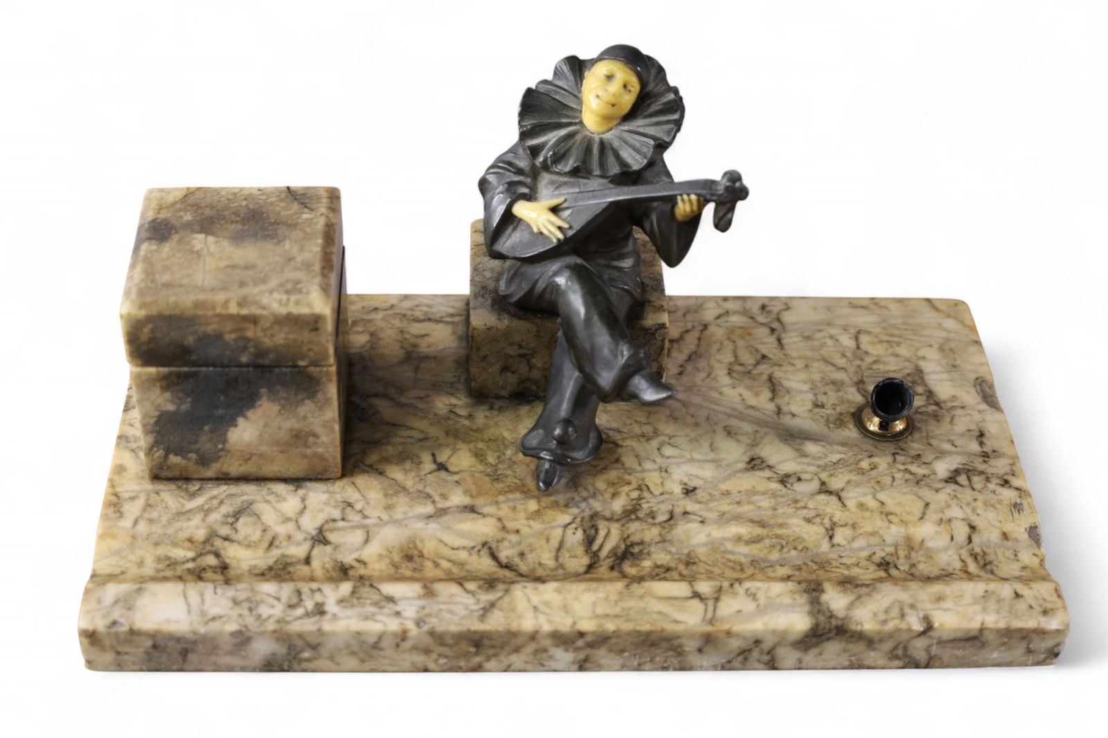 ART DECO FIGURAL INKWELL (1 of 3)