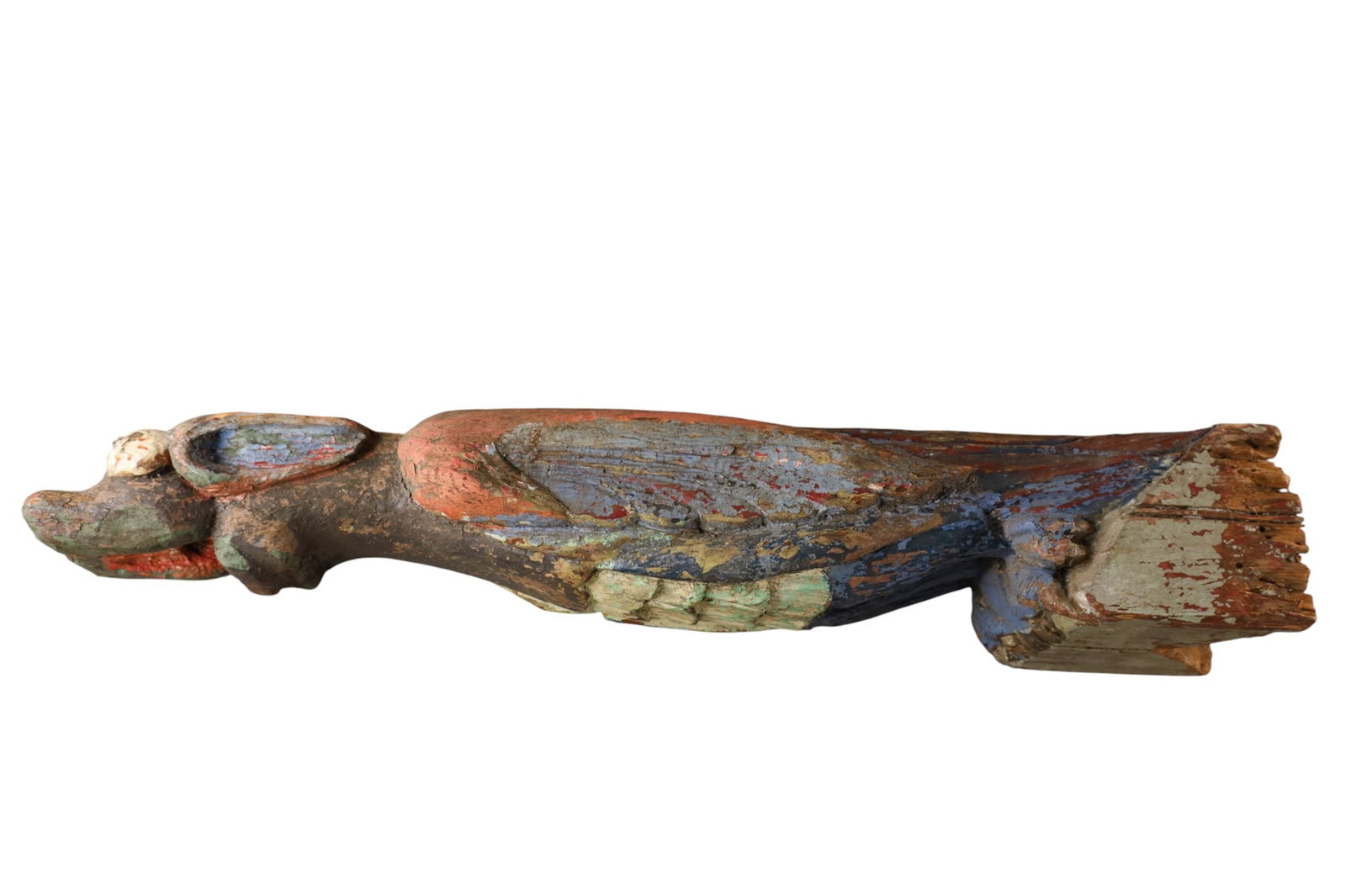 LARGE ANTIQUE FOLK ART CARVING (1 of 6)