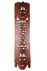 AFRICAN CARVED WOOD WALL HANGING
