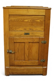 ANTIQUE OAK ICE BOX