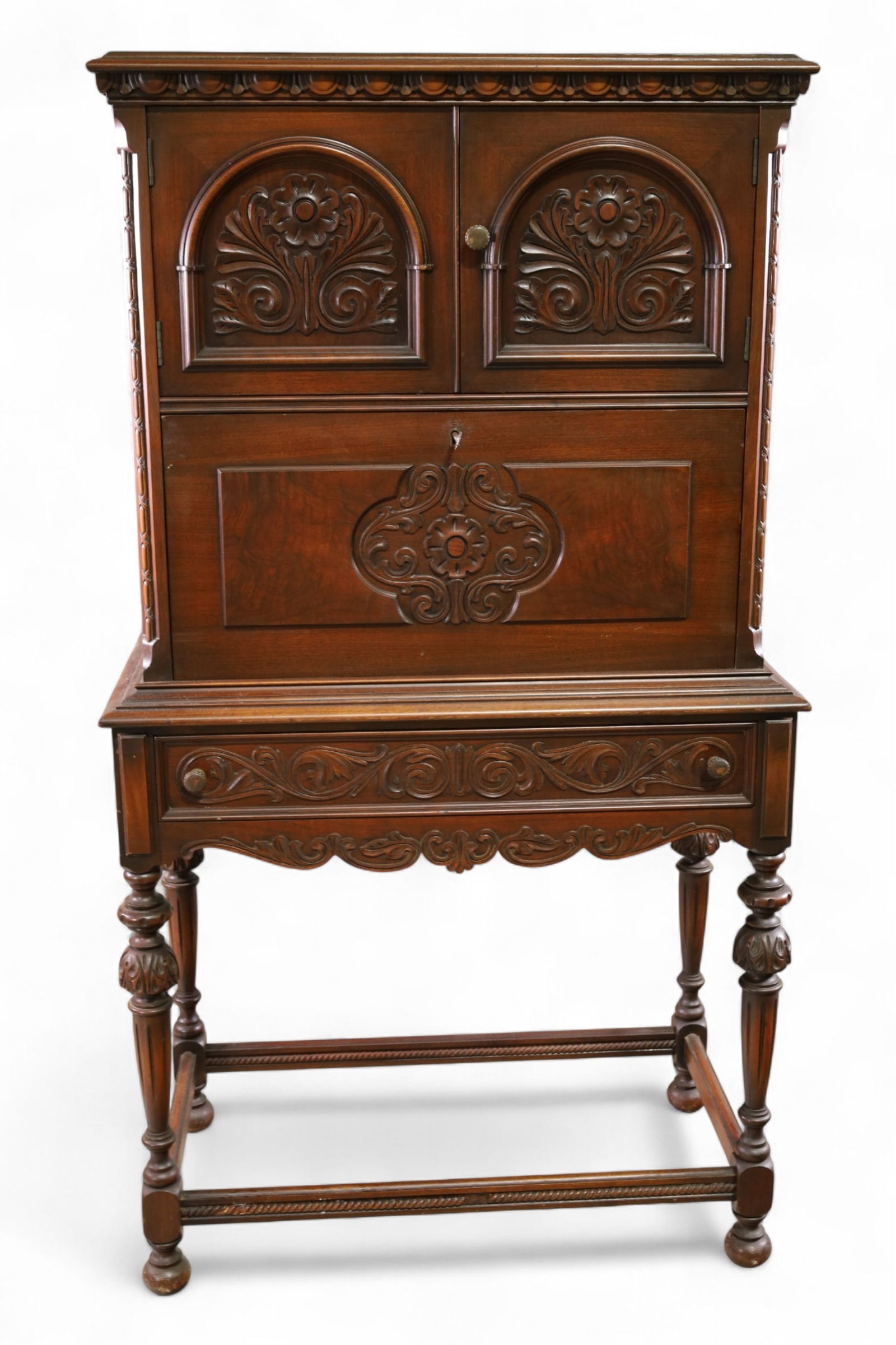 1930'S SPANISH STYLE DROP FRONT (1 of 3)