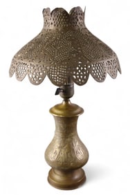 MOROCCAN STYLE BRASS TABLE LAMP