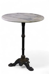 MARBLE TOP PUB TABLE