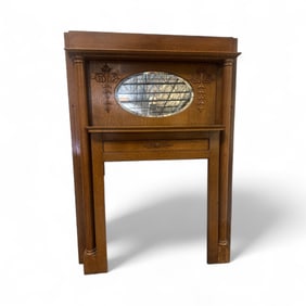 LARGE OAK MANTLE